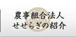 農事組合法人せせらぎの紹介